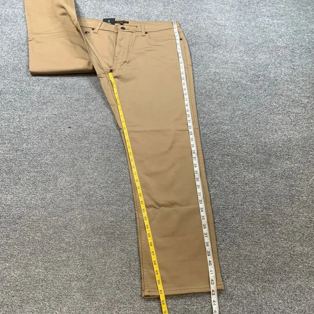 Banana Republic Pants Mens 38 Tan 5 Pocket Cotton Stretch Flat Front Casual